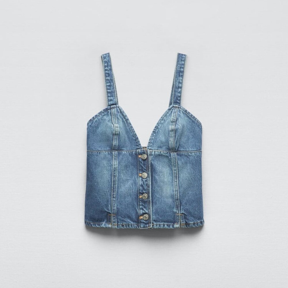 Zara Denim Top